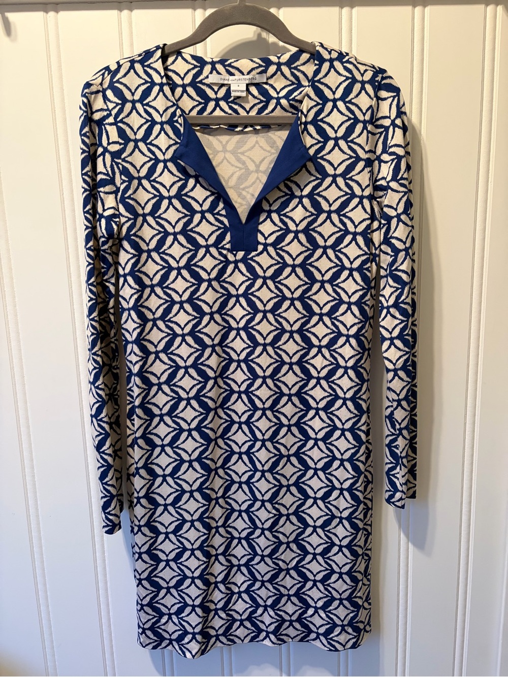 Diane von Furstenberg Silk Jersey Tunic Dress Size 8